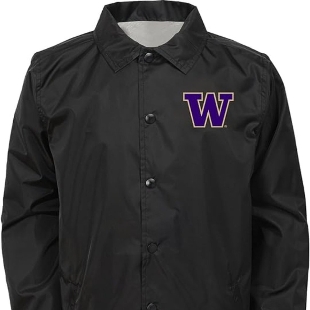 Washington Huskies Boys "Bravo" Coaches Jacket Size 14/16 new with tags